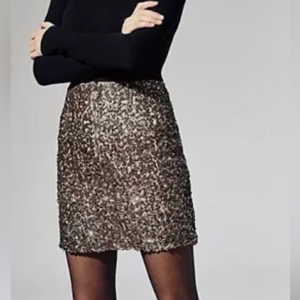 Free People Sequin Skirt
